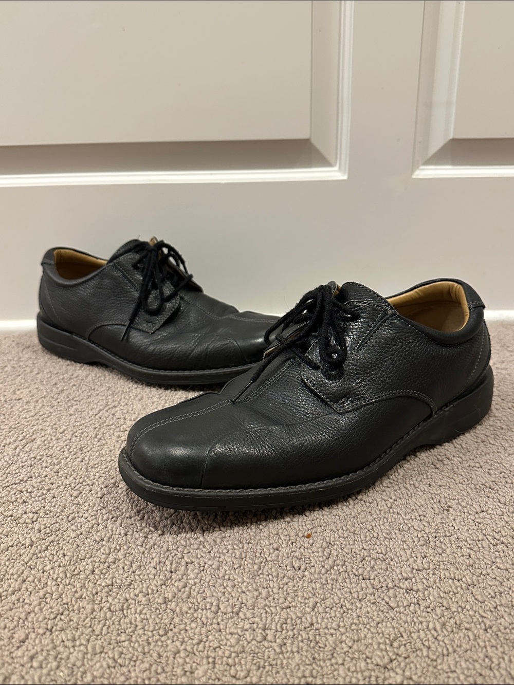 Vintage Dockers ProStyle All Motion Comfort pebbled leather lace-up oxford shoes
